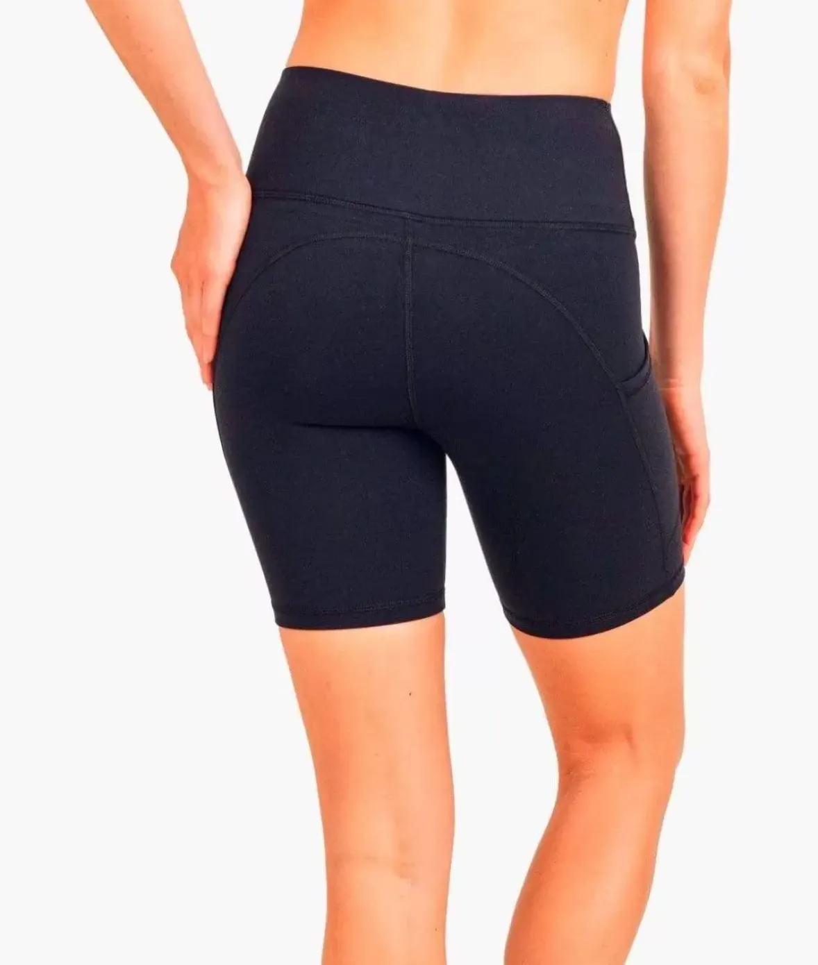 Nayked Apparel Bottoms Skirts & Dresses>Specialty Band Essential Lycra Highwaist Biker Shorts/Discontinued