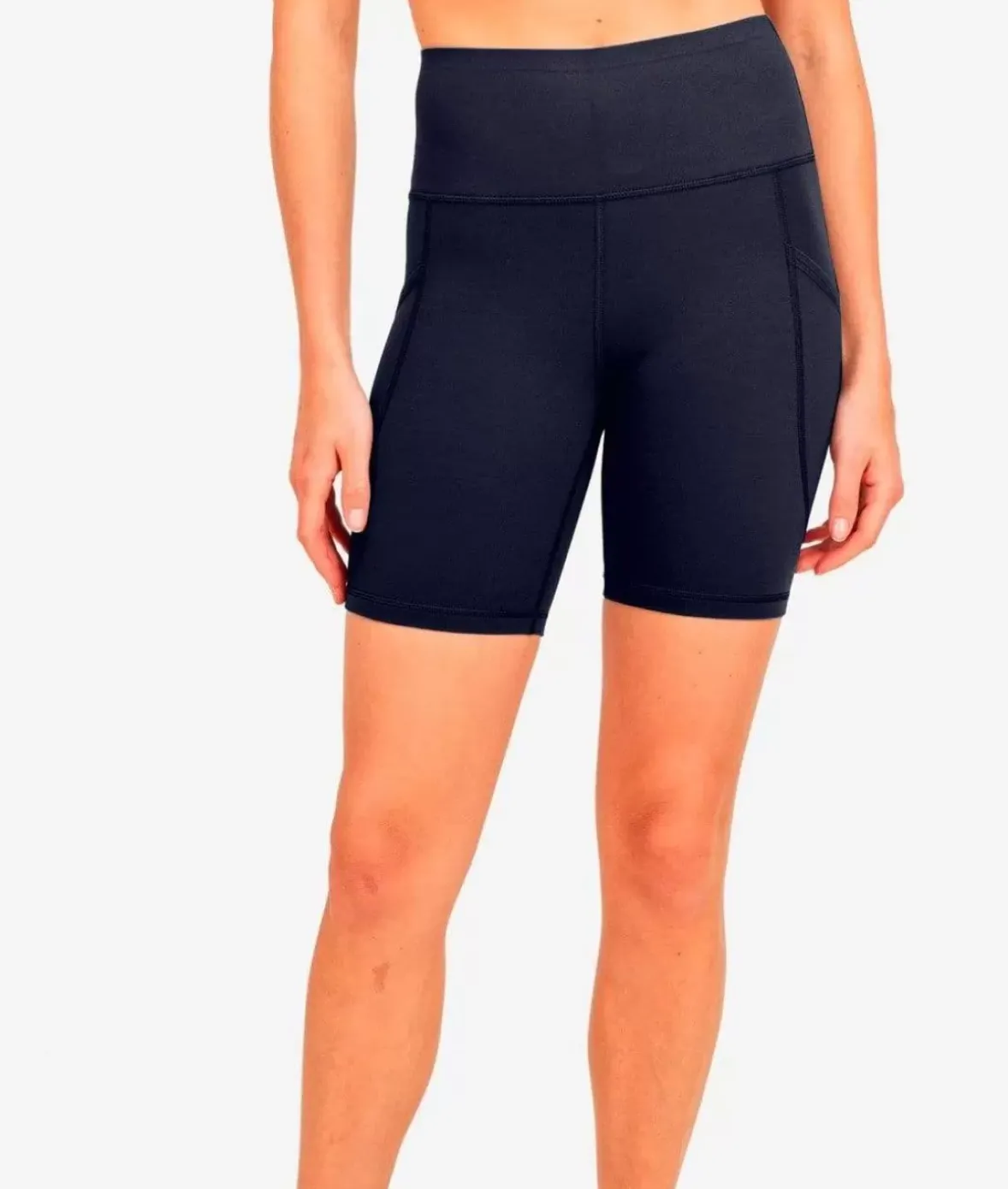 Nayked Apparel Bottoms Skirts & Dresses>Specialty Band Essential Lycra Highwaist Biker Shorts/Discontinued