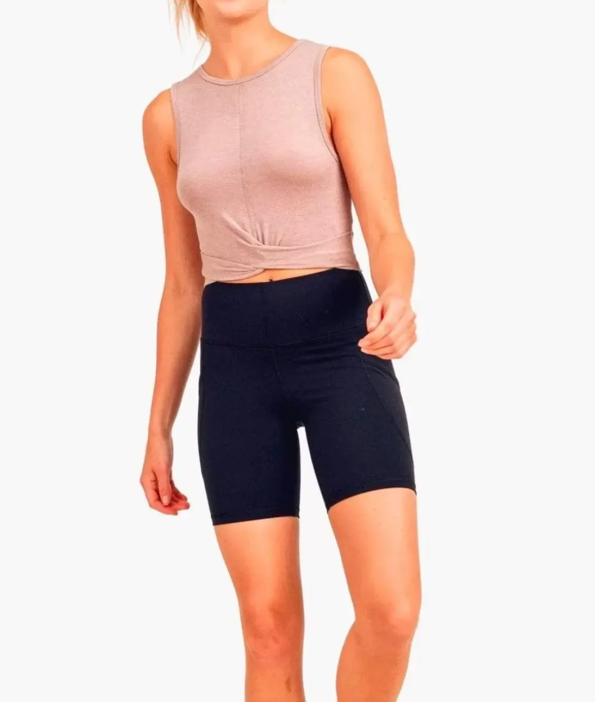 Nayked Apparel Bottoms Skirts & Dresses>Specialty Band Essential Lycra Highwaist Biker Shorts/Discontinued