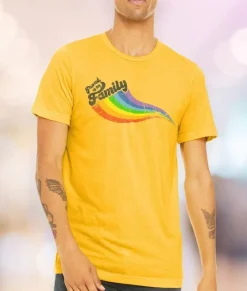 Nayked Apparel Shirts>Unisex Ridiculously Soft Lightweight Graphic T-Shirt | Proud Of My Family