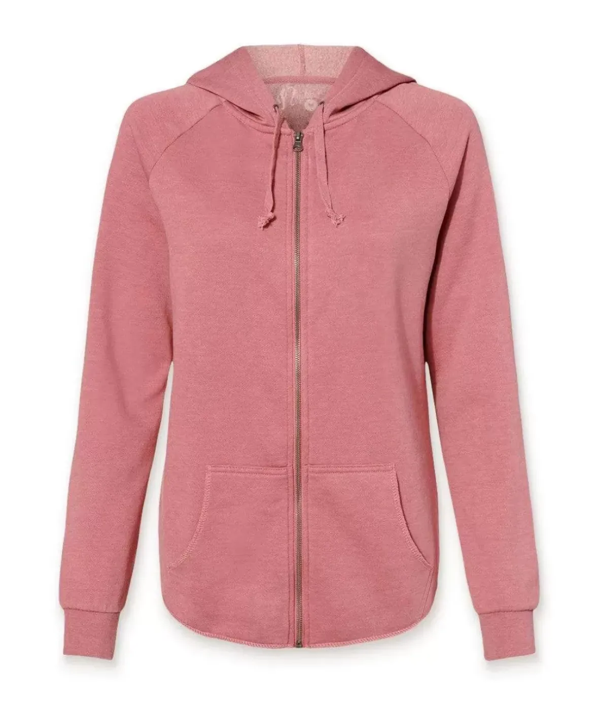 Nayked Apparel Tops>Women'S California Wave Wash Full-Zip Hoodie