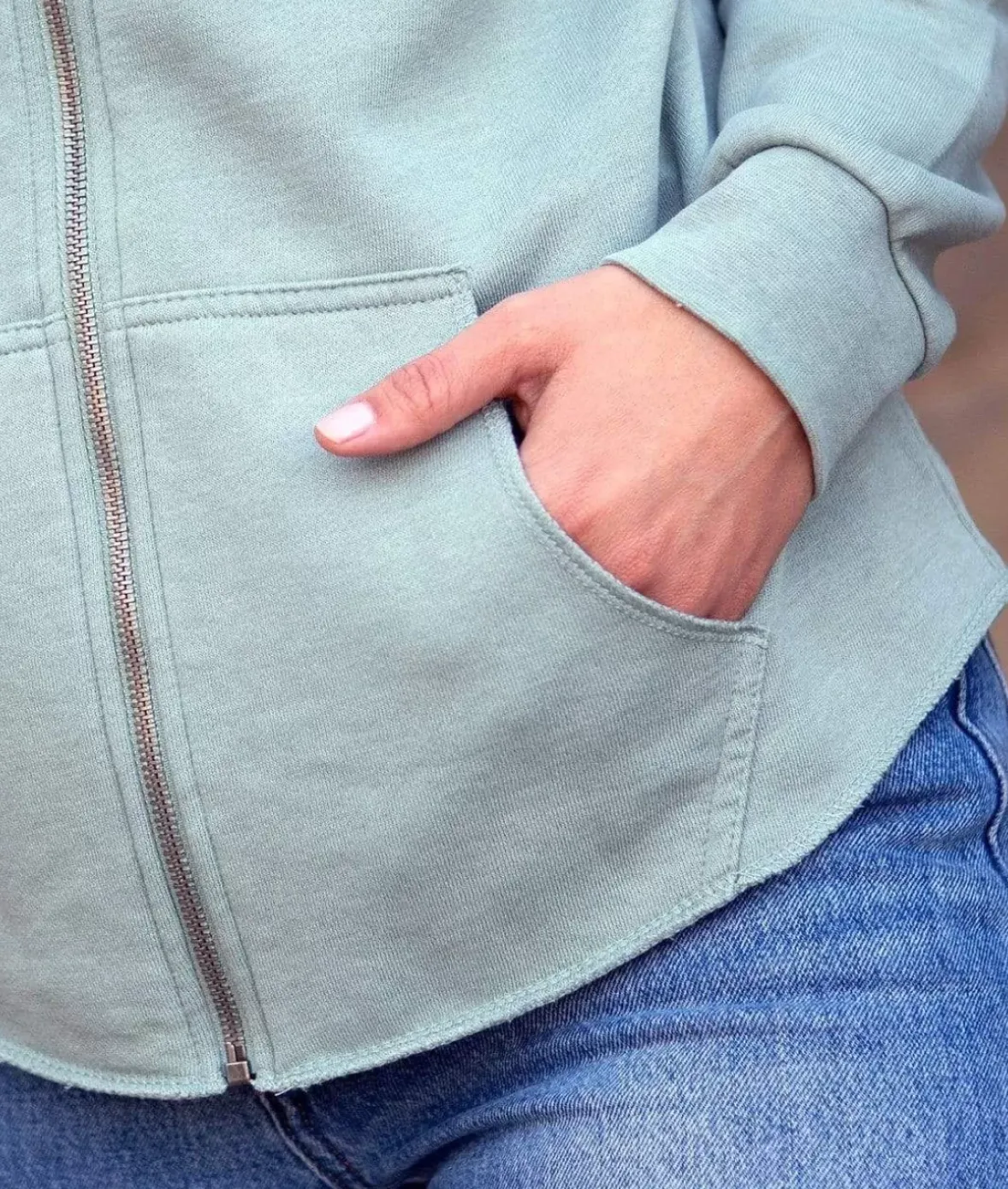 Nayked Apparel Athleisure>Women'S California Wave Wash Full-Zip Hoodie