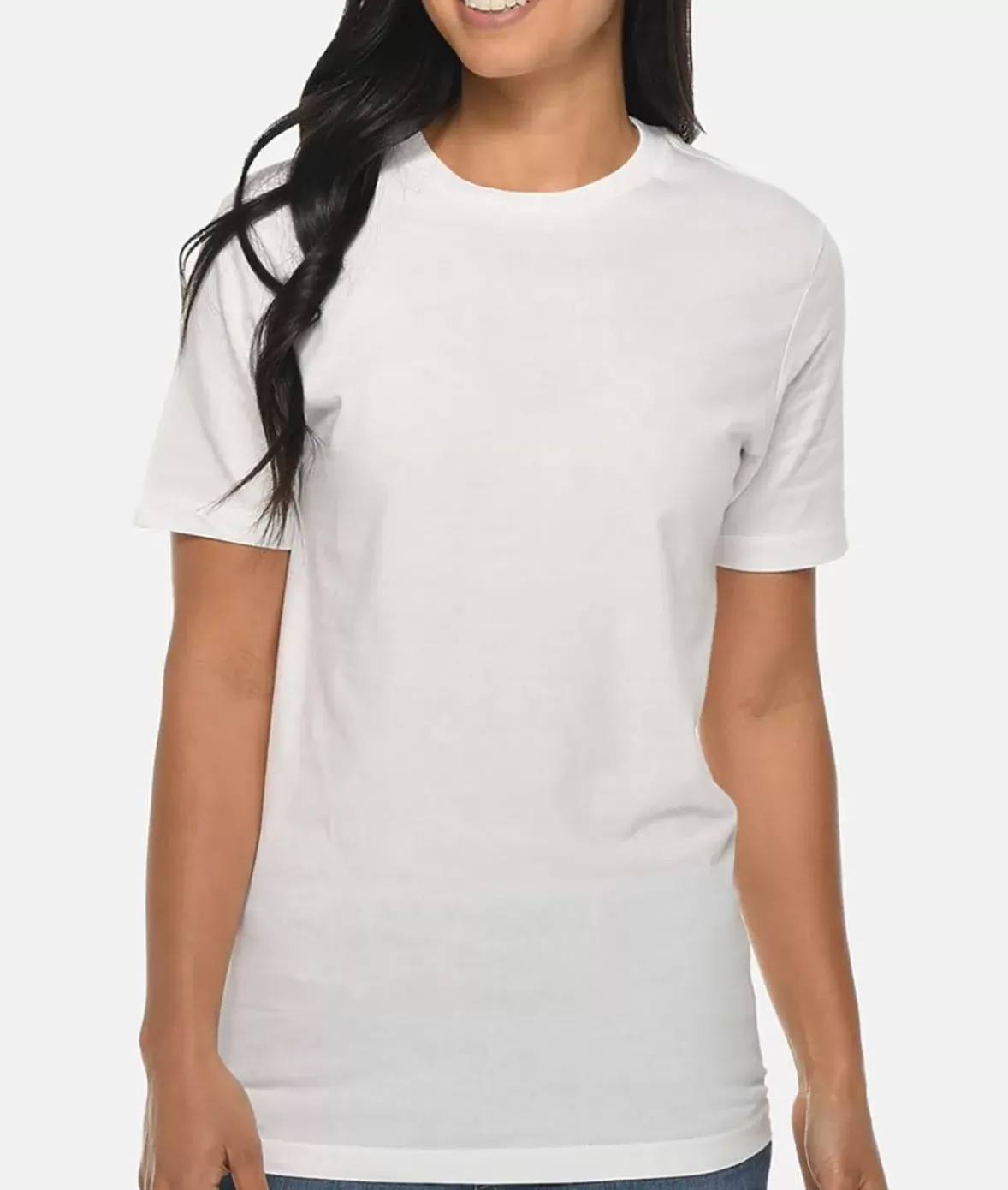 Nayked Apparel Tops>Women'S Deluxe Oversized 100% Cotton T-Shirt