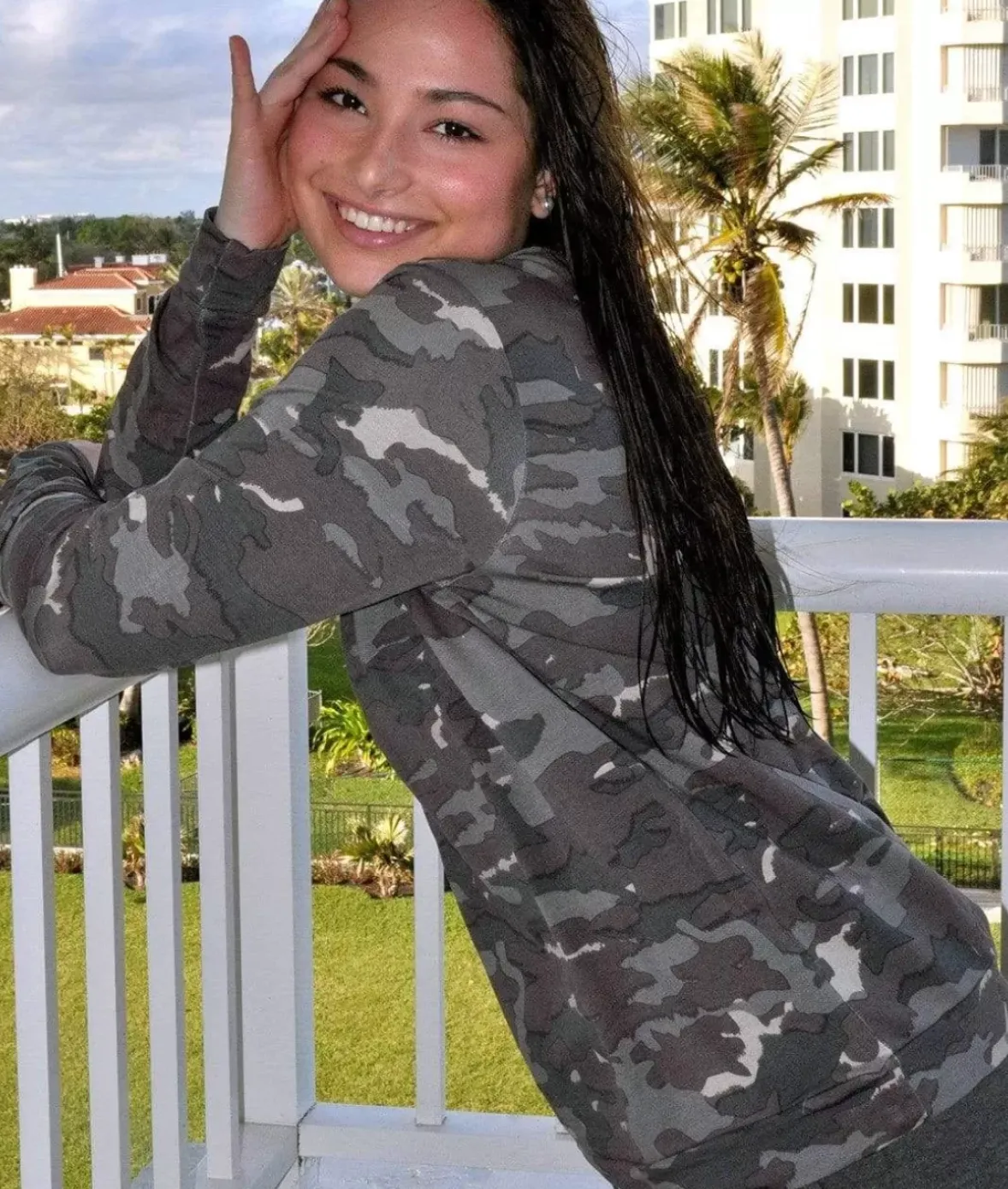 Nayked Apparel Hoodies & Sweatshirts>Women'S Earth Print Pullover/Discontinued Camo