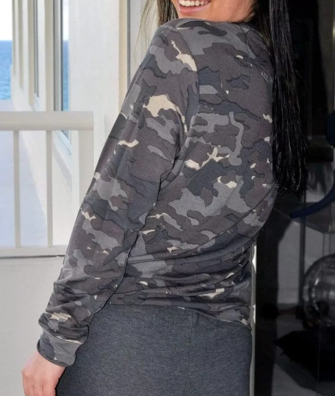 Nayked Apparel Hoodies & Sweatshirts>Women'S Earth Print Pullover/Discontinued Camo