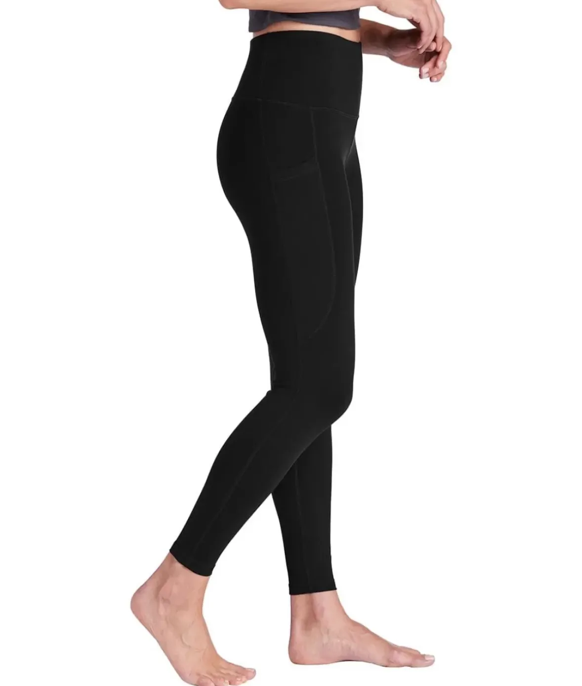 Nayked Apparel Athleisure>Women'S High Waist Pocketed Athleisure Leggings Black