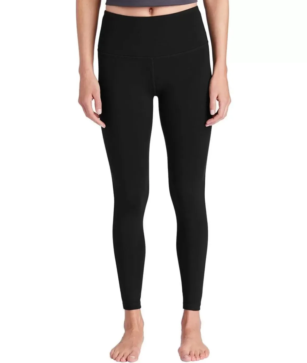 Nayked Apparel Bottoms Skirts & Dresses>Women'S High Waist Pocketed Athleisure Leggings Black