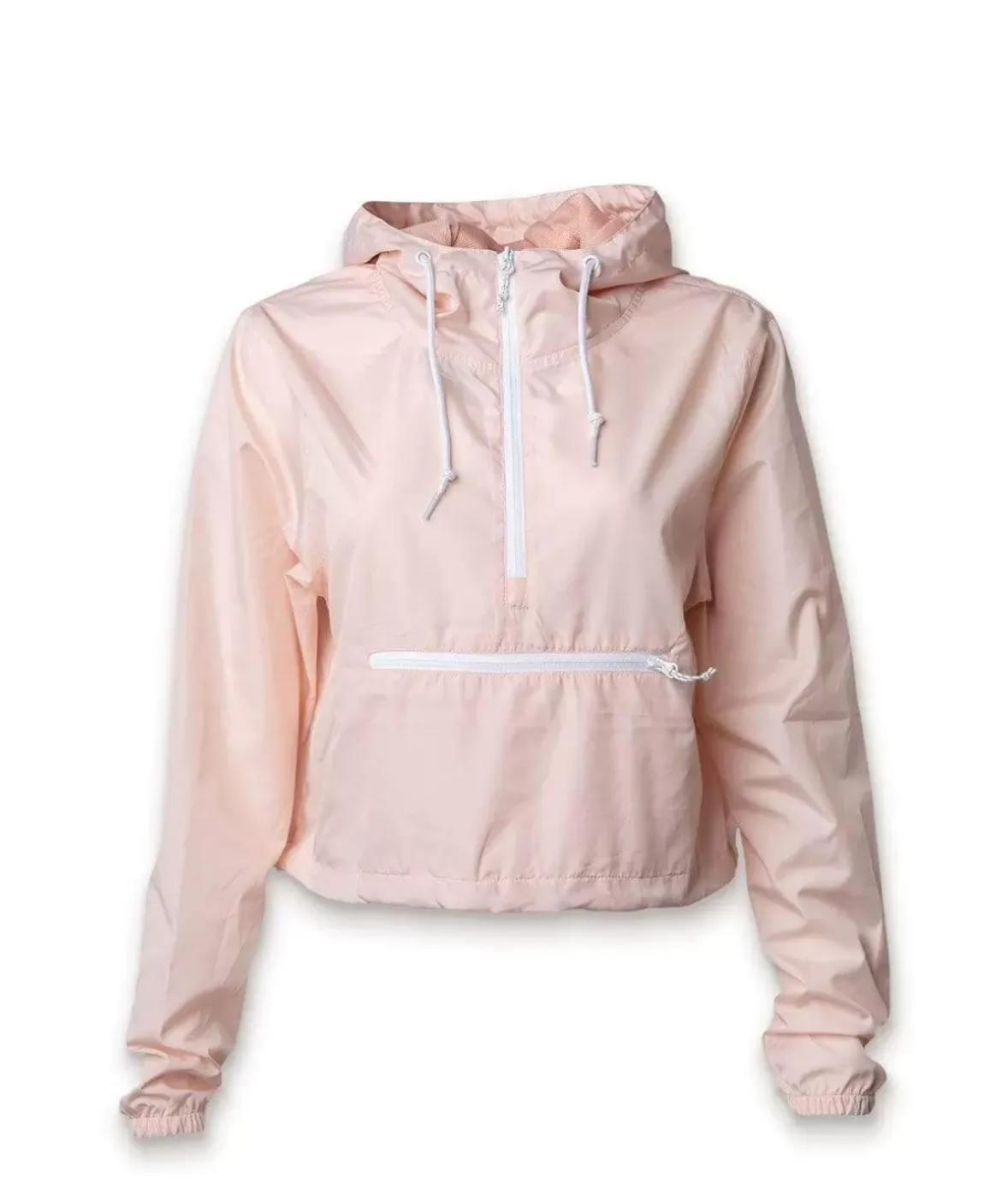 Nayked Apparel Hoodies & Sweatshirts>Women'S Lightweight Pullover Cropped Windbreaker