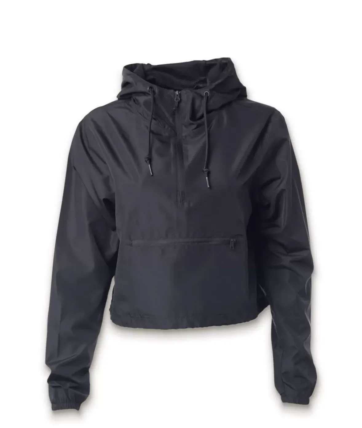 Nayked Apparel Athleisure>Women'S Lightweight Pullover Cropped Windbreaker