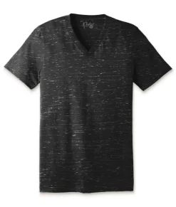 Nayked Apparel T-Shirts>Women'S Marbled Jersey V-Neck T-Shirt