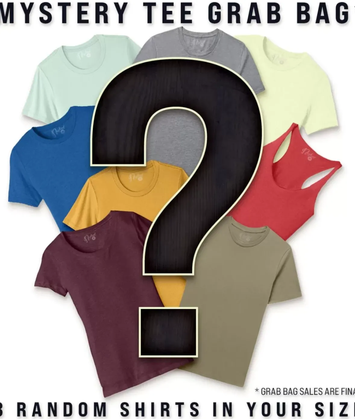 Nayked Apparel Tank Tops>Women'S Mystery Tee Grab Bag