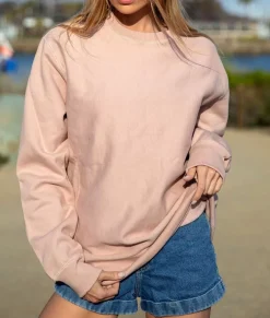Nayked Apparel Hoodies & Sweatshirts>Women'S Oversized Soft Premium Heavyweight Cross-Grain Sweatshirt