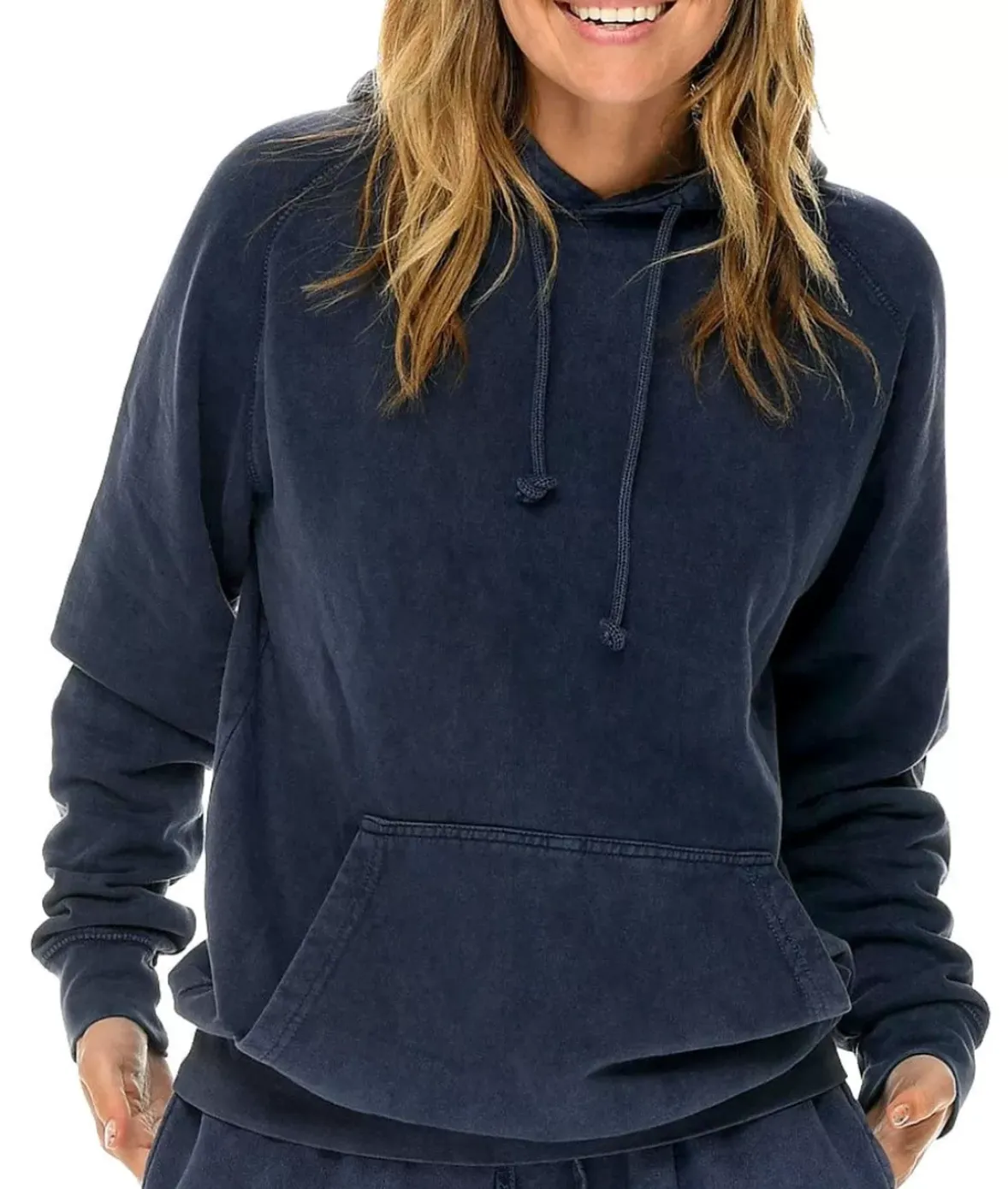 Nayked Apparel Tops>Women'S Oversized Vintage Fleece Raglan Hoodie