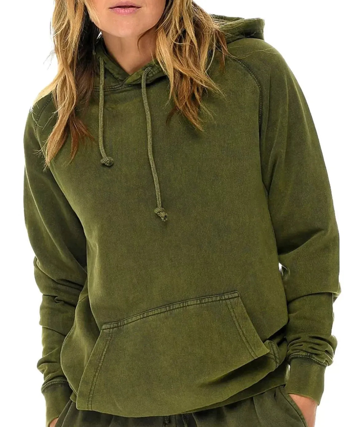 Nayked Apparel Tops>Women'S Oversized Vintage Fleece Raglan Hoodie