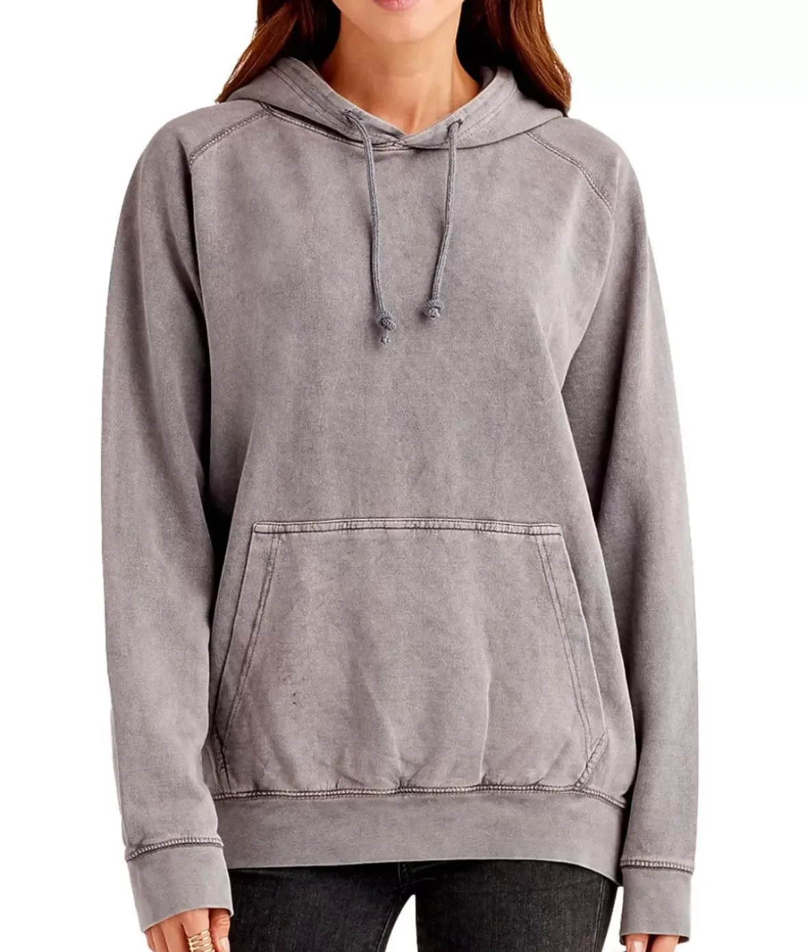 Nayked Apparel Hoodies & Sweatshirts>Women'S Oversized Vintage Fleece Raglan Hoodie