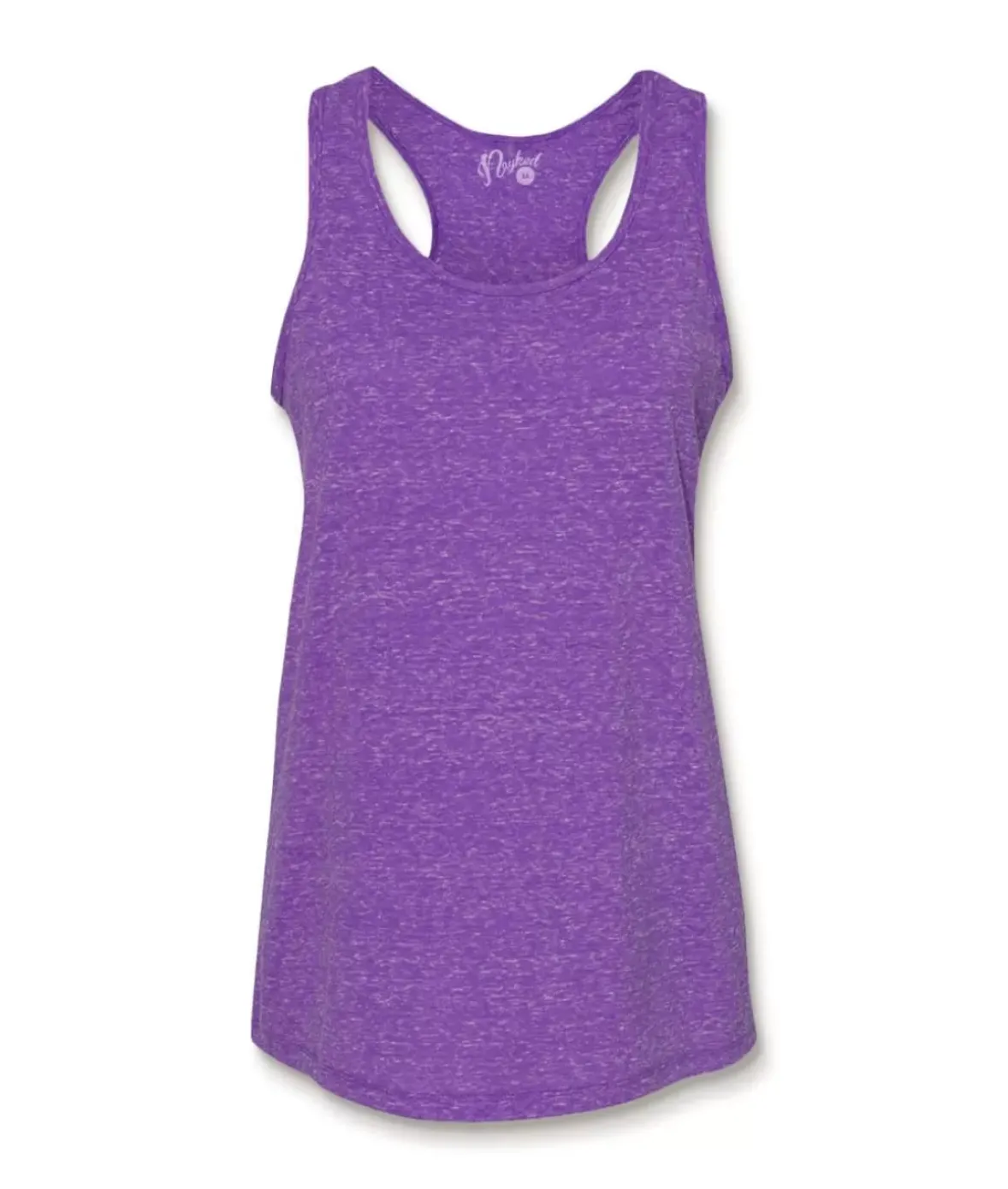 Nayked Apparel Tops>Women'S Ridiculously Soft Snow Heather Racerback Tank Top