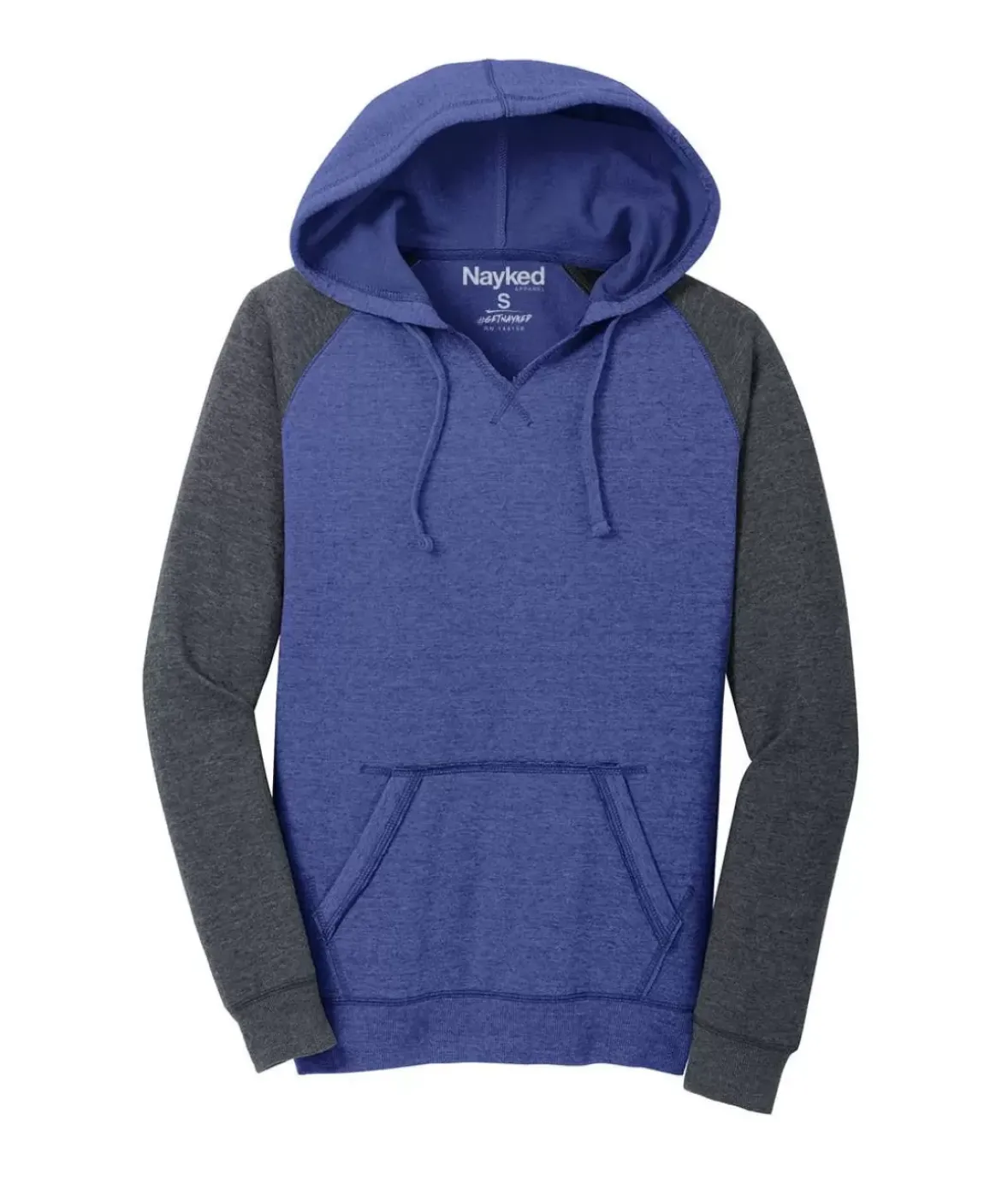 Nayked Apparel Tops>Women'S Ridiculously Soft Raglan Fleece Hoodie