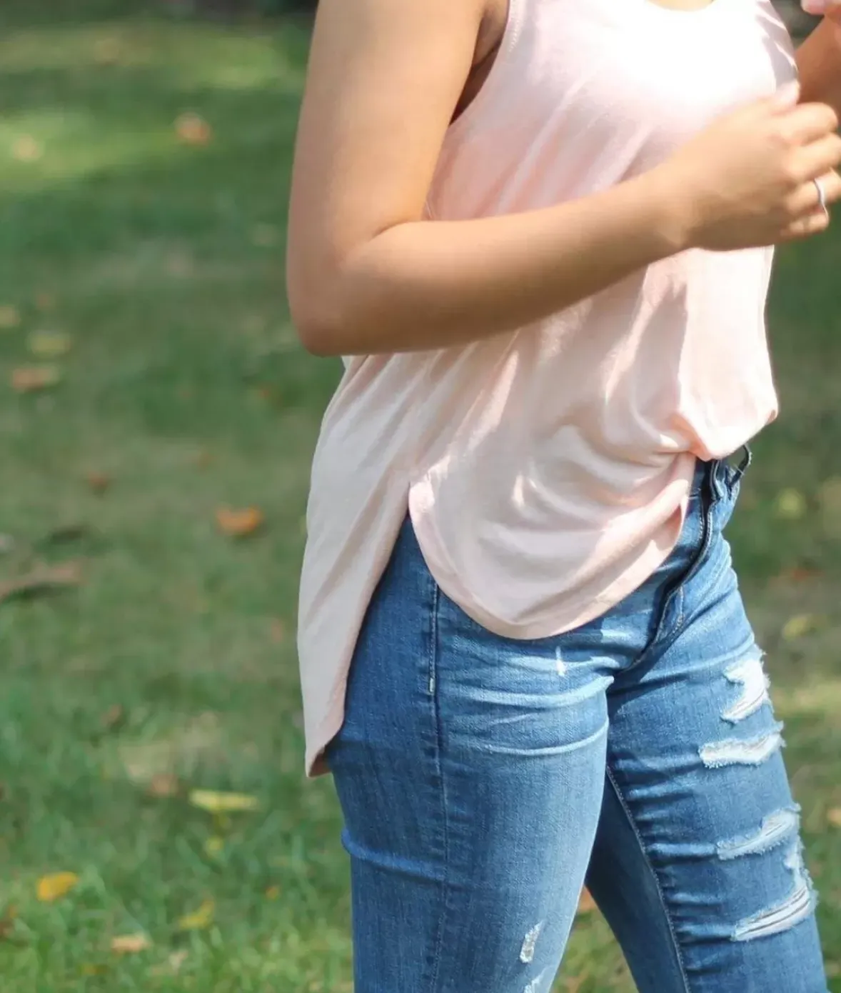 Nayked Apparel Tank Tops>Women'S Ridiculously Soft Lightweight Flowy Tank Top With Side Slits