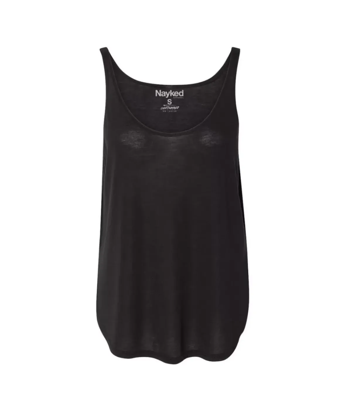 Nayked Apparel Tank Tops>Women'S Ridiculously Soft Lightweight Flowy Tank Top With Side Slits