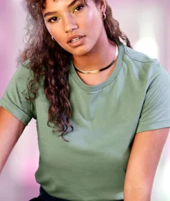 Nayked Apparel Tops>Women'S Ridiculously Soft Relaxed Fit 100% Cotton T-Shirt | New Arrival Colors