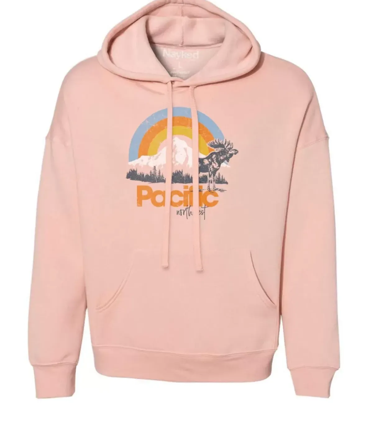 Nayked Apparel Tops>Women'S Ridiculously Soft Graphic Oversized Pullover Sweatshirt | Pacific Northwest