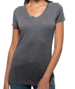 Nayked Apparel T-Shirts>Women'S Ridiculously Soft Vintage Wash V-Neck Short Sleeve T-Shirt