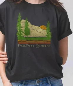 Nayked Apparel Tops>Women'S Ridiculously Soft Graphic Tee | Pike'S Peak