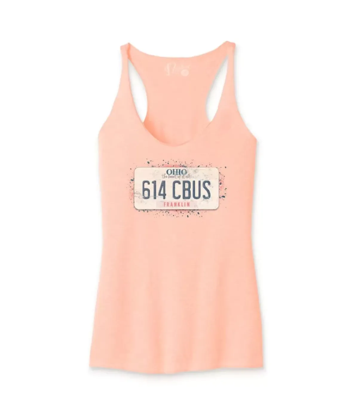 Nayked Apparel Tank Tops>Women'S Ridiculously Soft Lightweight Racerback Graphic Tank | 614 Cbus