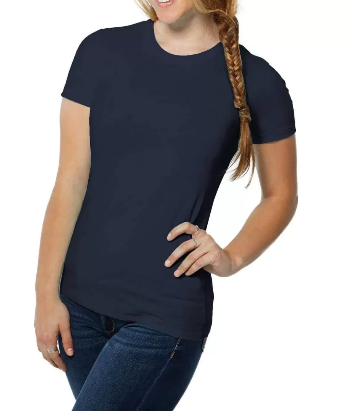 Nayked Apparel T-Shirts>Women'S Ridiculously Soft Boyfriend Crew T-Shirt