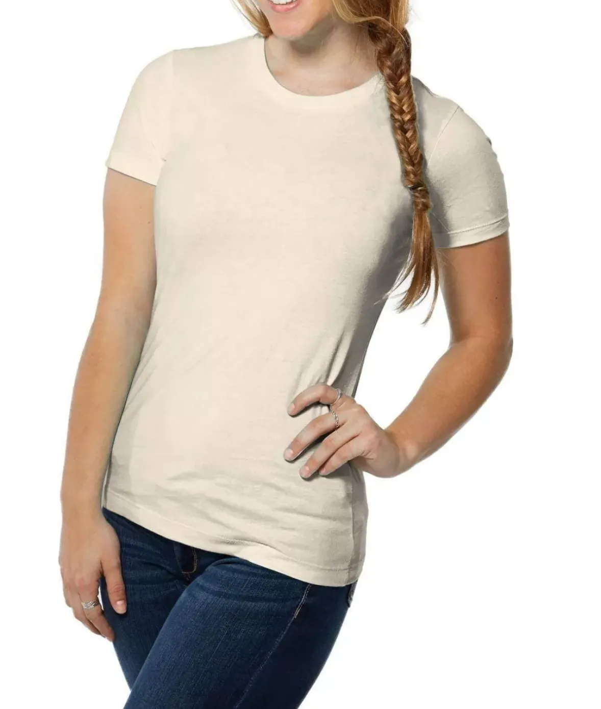 Nayked Apparel T-Shirts>Women'S Ridiculously Soft Boyfriend Crew T-Shirt