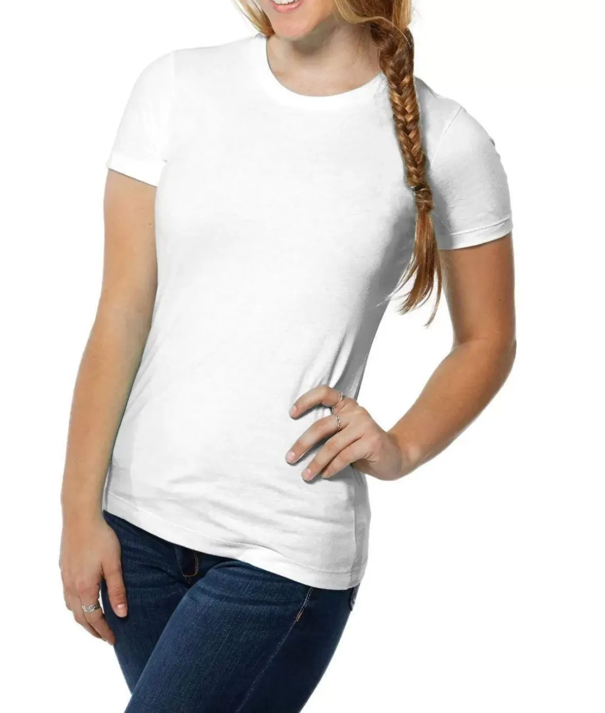 Nayked Apparel T-Shirts>Women'S Ridiculously Soft Boyfriend Crew T-Shirt
