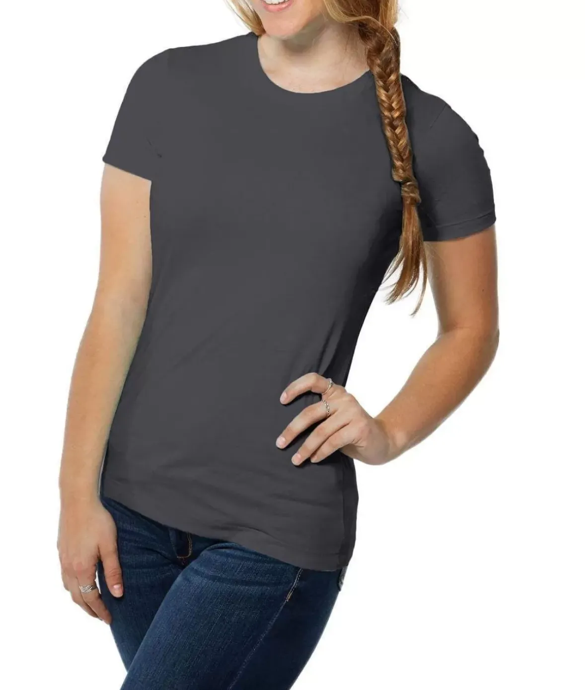 Nayked Apparel T-Shirts>Women'S Ridiculously Soft Boyfriend Crew T-Shirt