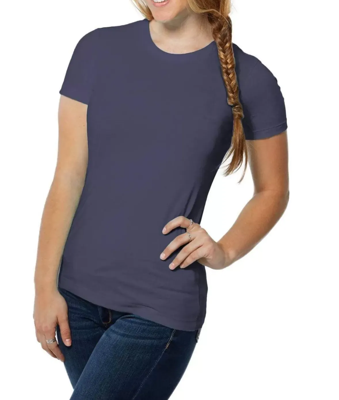 Nayked Apparel T-Shirts>Women'S Ridiculously Soft Boyfriend Crew T-Shirt