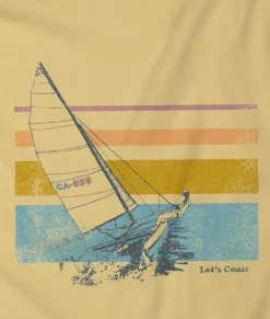 Nayked Apparel Tops>Women'S Ridiculously Soft Midweight Graphic Tee | Let'S Coast