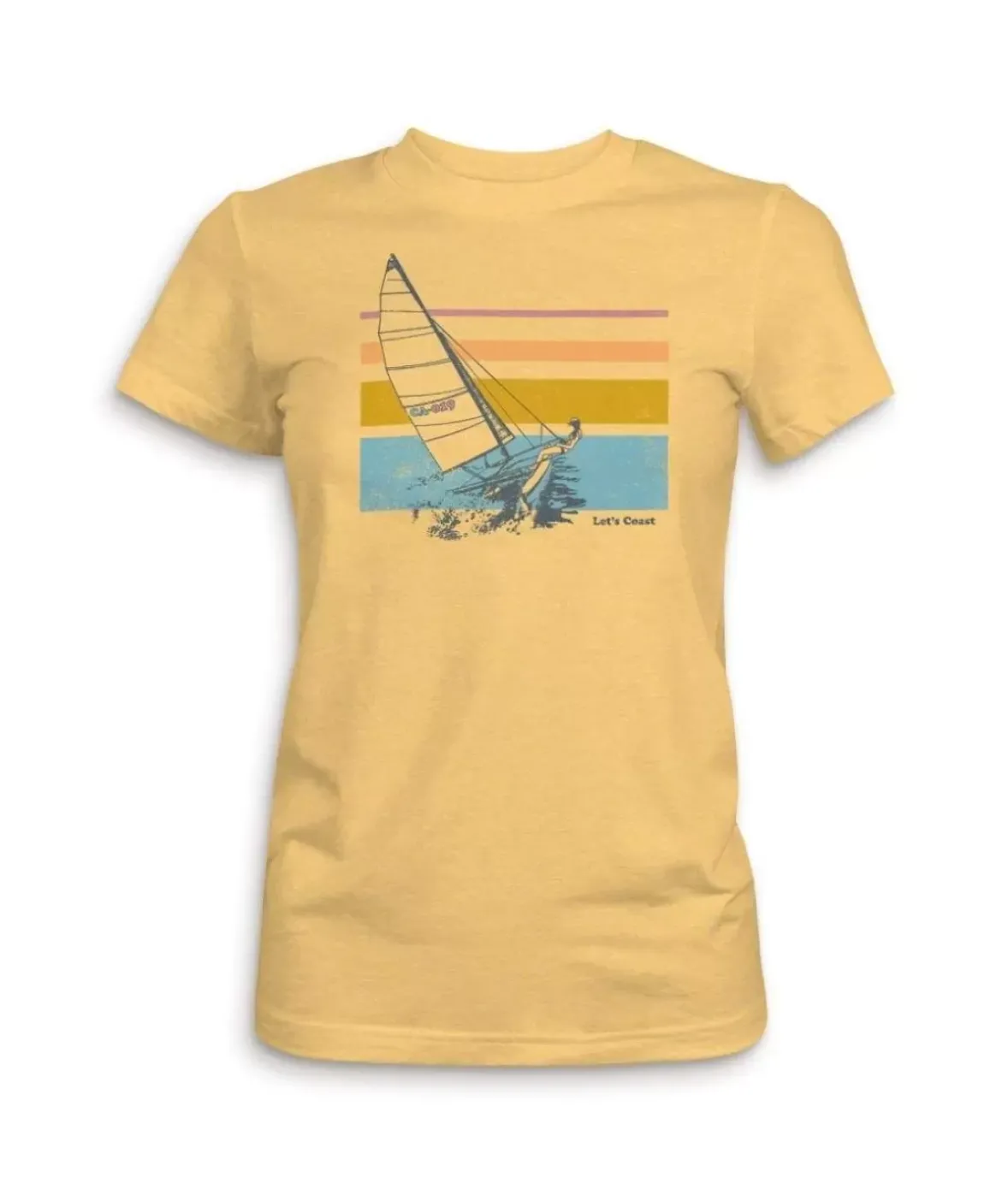 Nayked Apparel Tops>Women'S Ridiculously Soft Midweight Graphic Tee | Let'S Coast