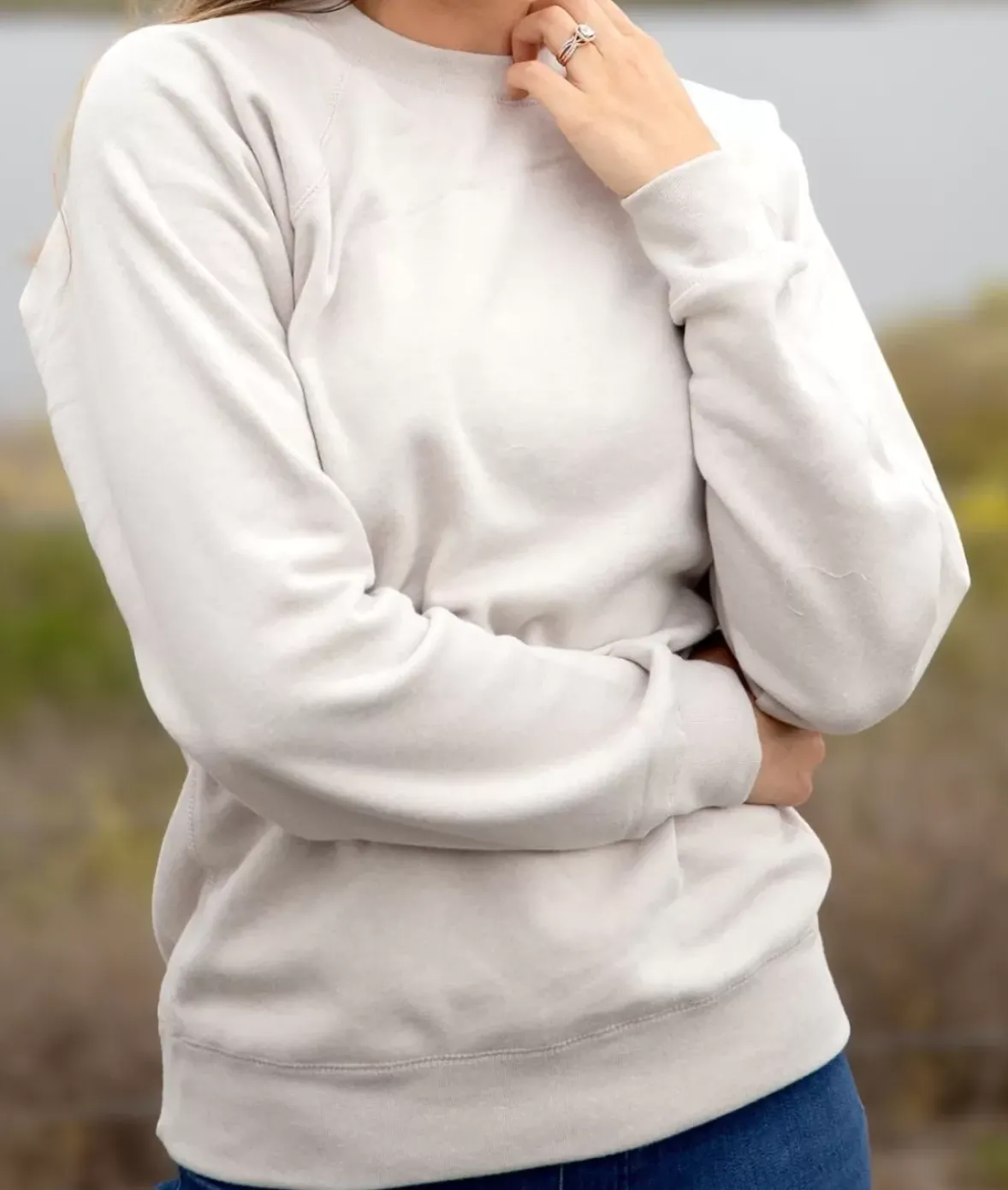 Nayked Apparel Athleisure>Women'S Ridiculously Soft Boyfriend Raglan Pullover