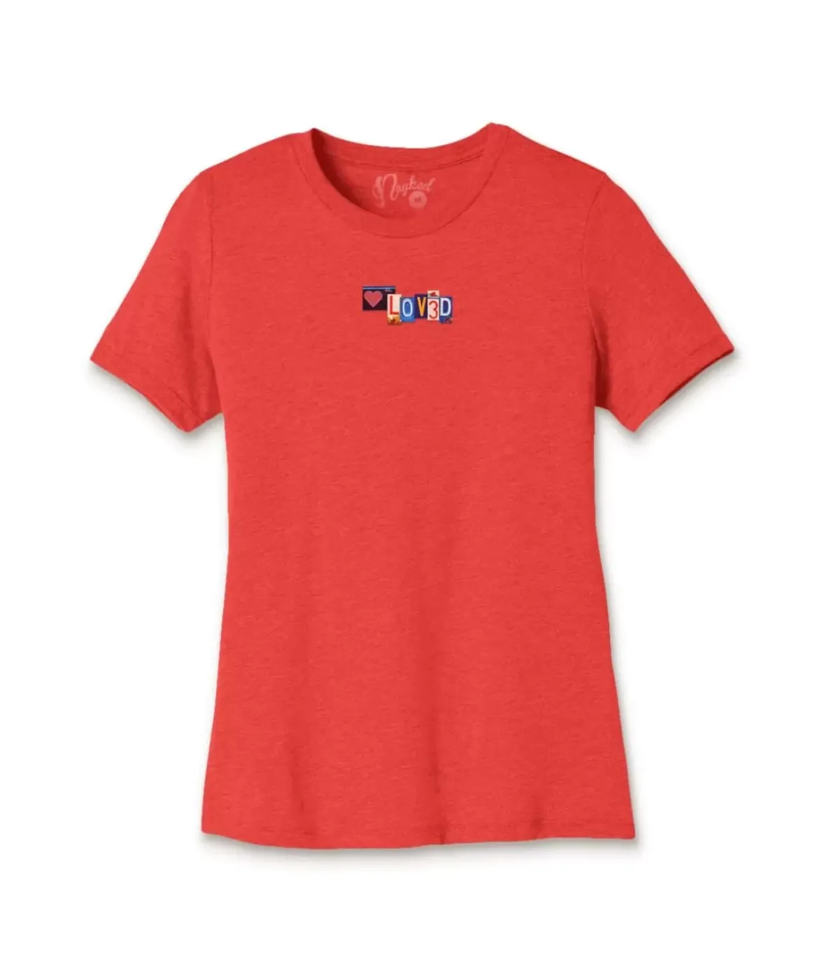 Nayked Apparel Tops>Women'S Ridiculously Soft Lightweight Graphic Tee | Loved
