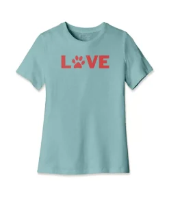 Nayked Apparel T-Shirts>Women'S Ridiculously Soft Midweight Relaxed Valentine'S Day Graphic T-Shirt | Love My Pet