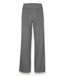 Nayked Apparel Bottoms Skirts & Dresses>Women'S Ridiculously Soft Shirred Wide Leg Fine Line Striped Lounge Pants