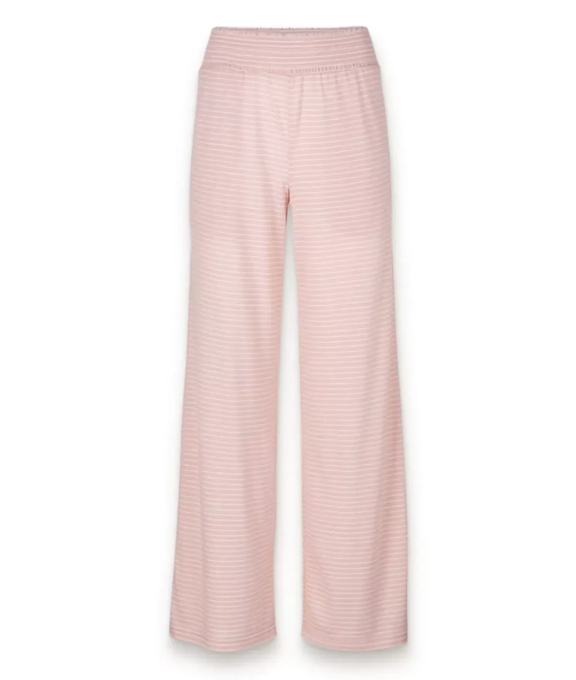 Nayked Apparel Bottoms Skirts & Dresses>Women'S Ridiculously Soft Shirred Wide Leg Fine Line Striped Lounge Pants