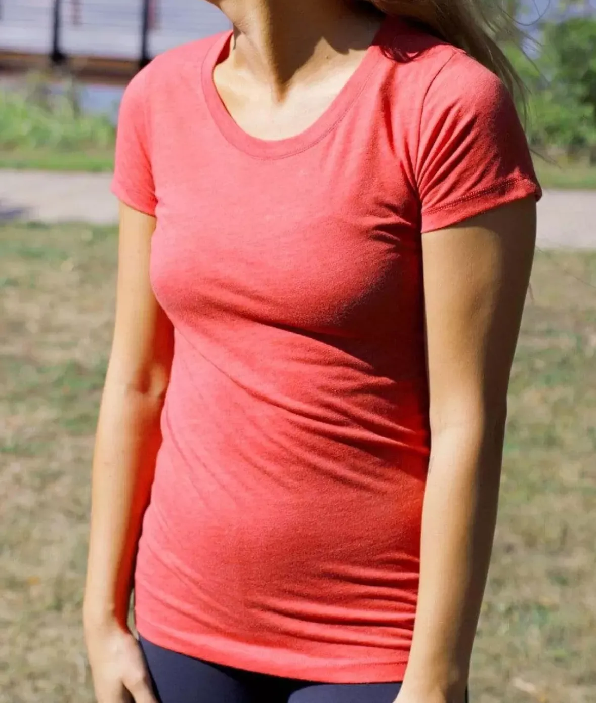Nayked Apparel T-Shirts>Women'S Ridiculously Soft Lightweight Scoop-Neck T-Shirt