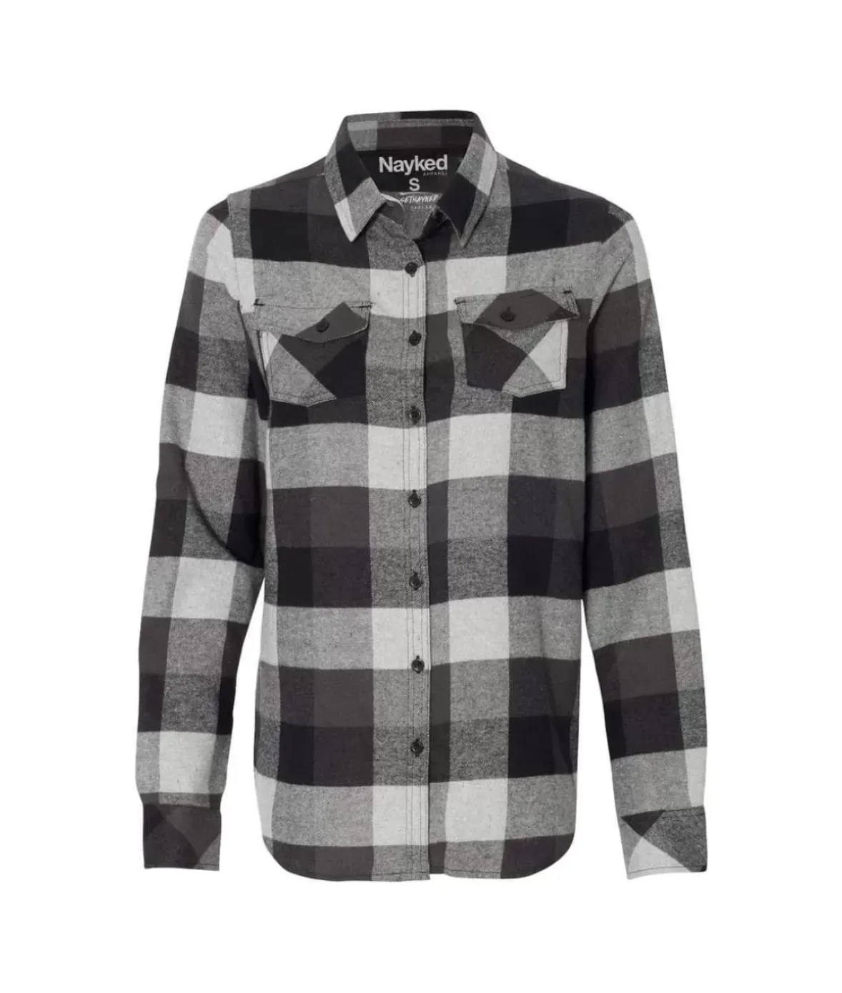 Nayked Apparel Tops>Women'S Ridiculously Soft Flannel Boyfriend Shirt