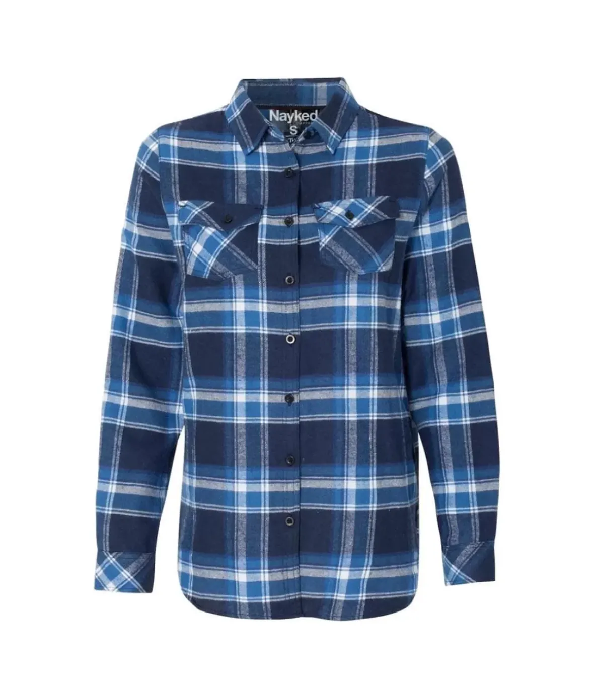 Nayked Apparel Tops>Women'S Ridiculously Soft Flannel Boyfriend Shirt