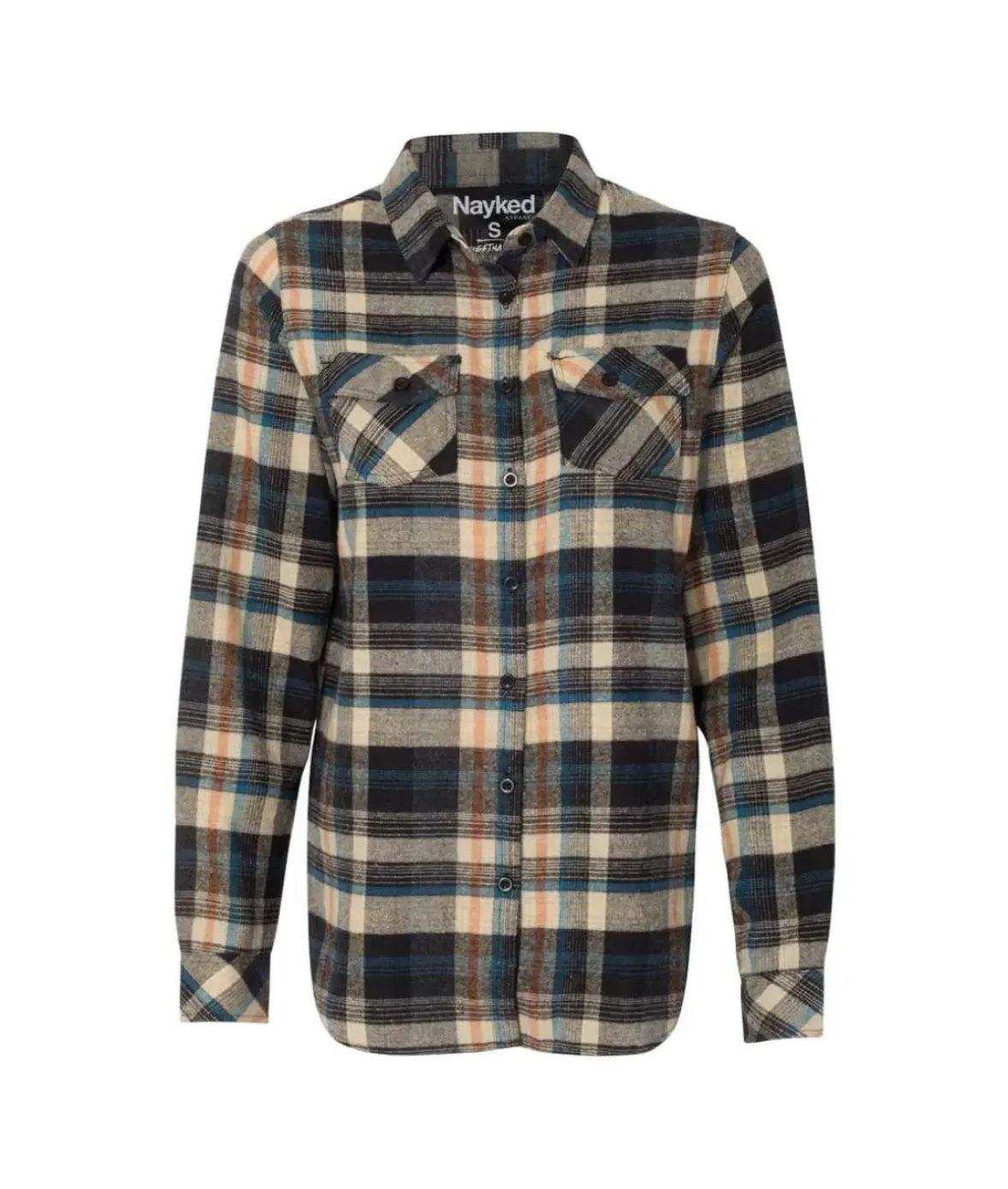 Nayked Apparel Tops>Women'S Ridiculously Soft Flannel Boyfriend Shirt