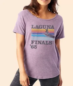 Nayked Apparel Tops>Women'S Ridiculously Soft Graphic Vintage Oversized Tee | Laguna Finals