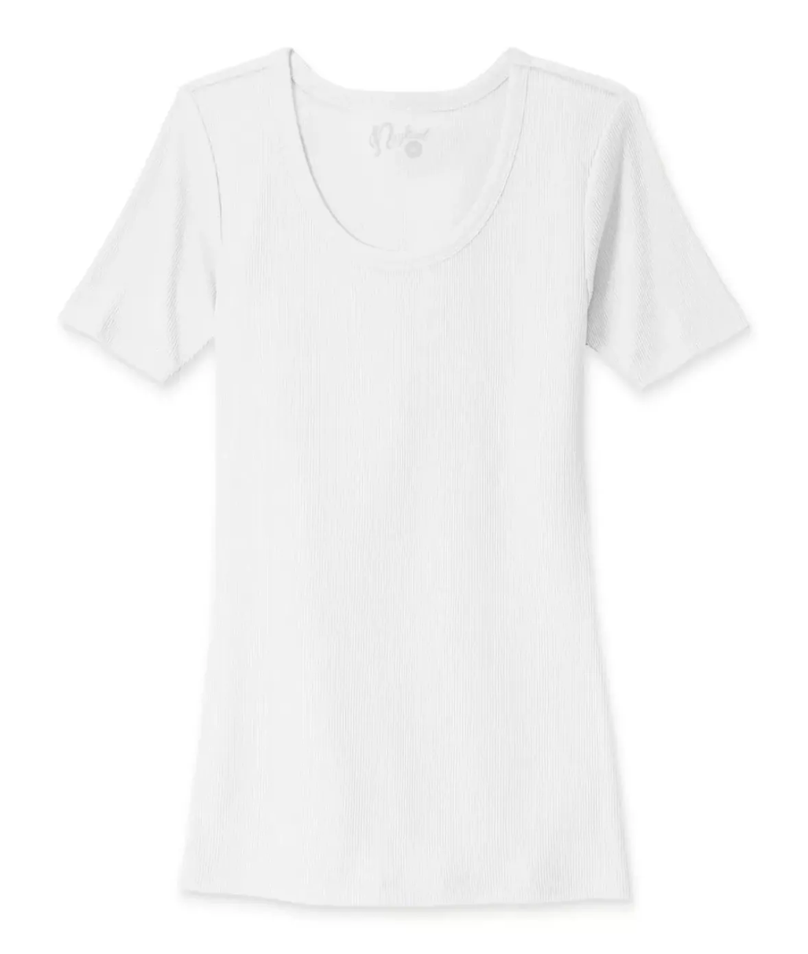 Nayked Apparel T-Shirts>Women'S Ridiculously Soft Ribbed Scoop Neck Tee
