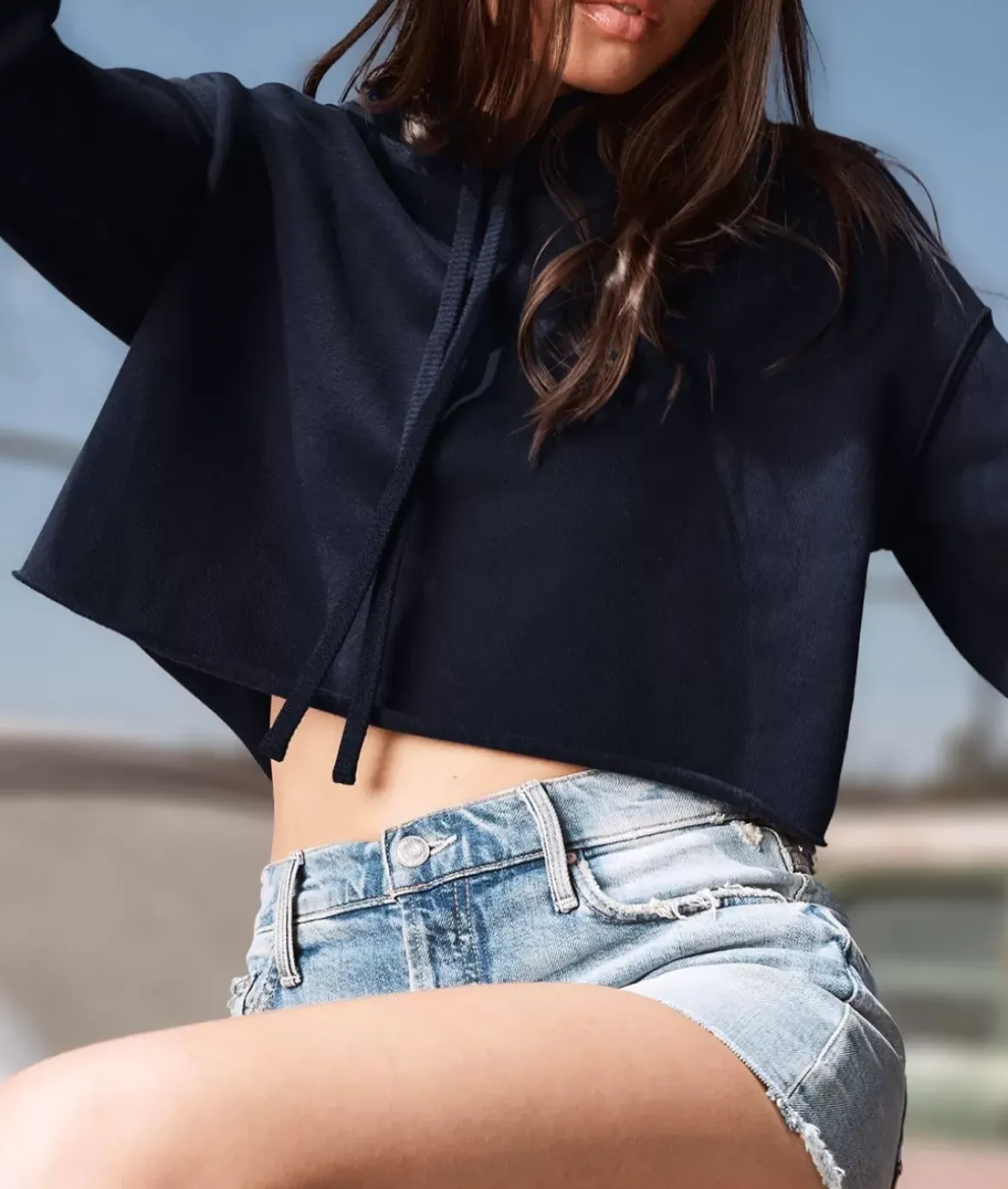 Nayked Apparel Hoodies & Sweatshirts>Women'S Ridiculously Soft Cropped Hoodie