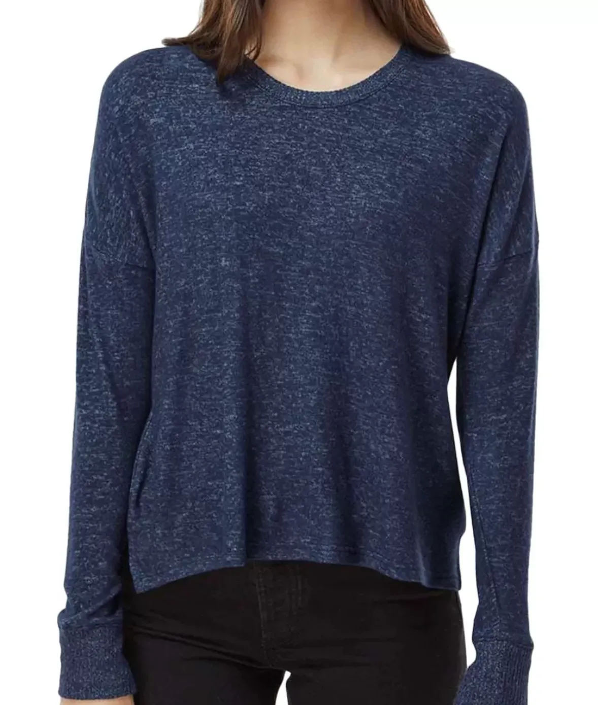 Nayked Apparel Tops>Women'S Ridiculously Soft Cuddle Fleece Boxy Pullover