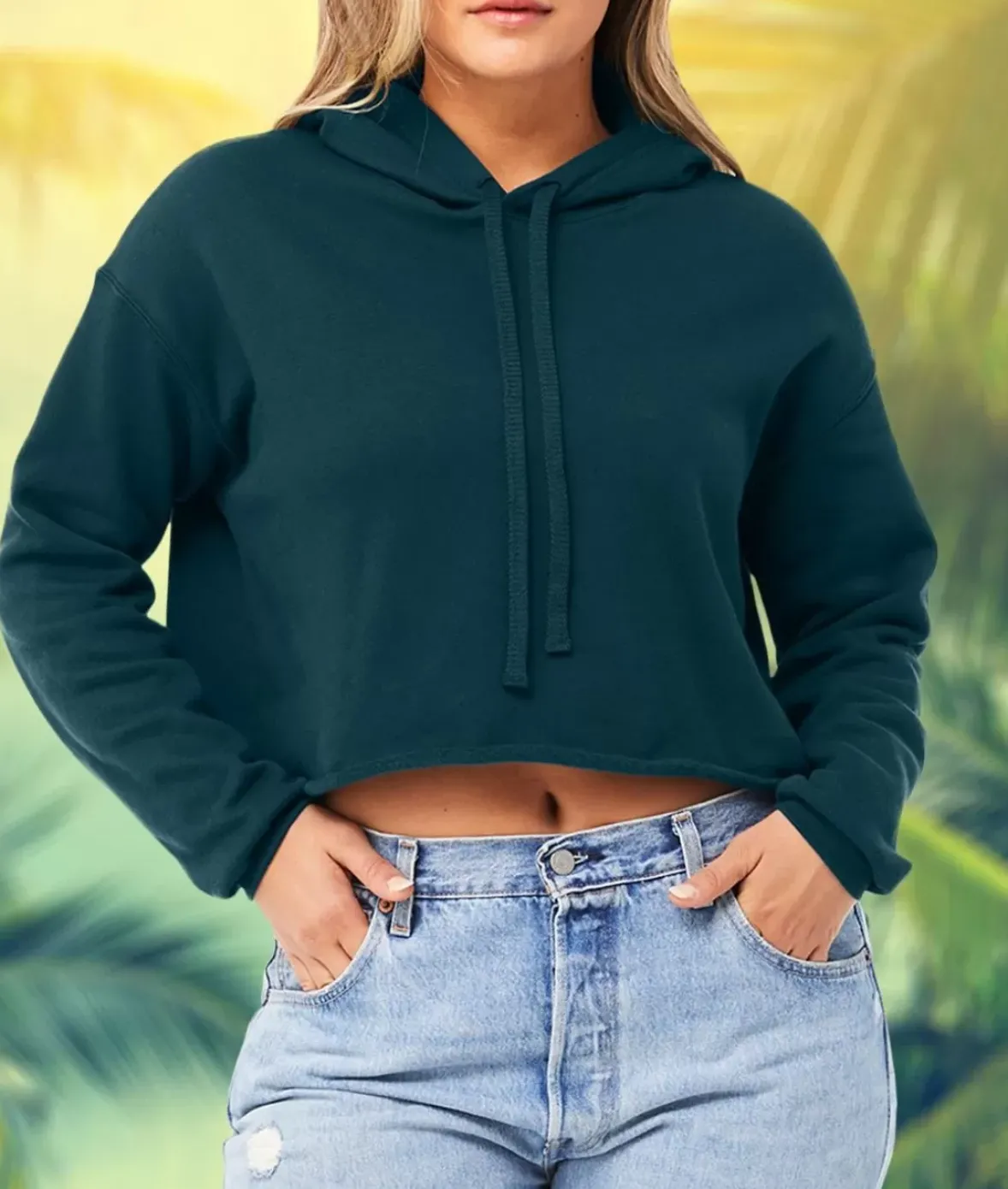 Nayked Apparel Tops>Women'S Ridiculously Soft Cropped Hoodie