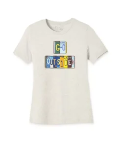 Nayked Apparel Tops>Women'S Ridiculously Soft Lightweight Graphic Tee | Go Outside